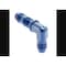 Aeroquip -6 AN Male, 90 Degree Elbow Bulkhead Union, Aluminum, Blue, Single FCM2082 - alternate 1